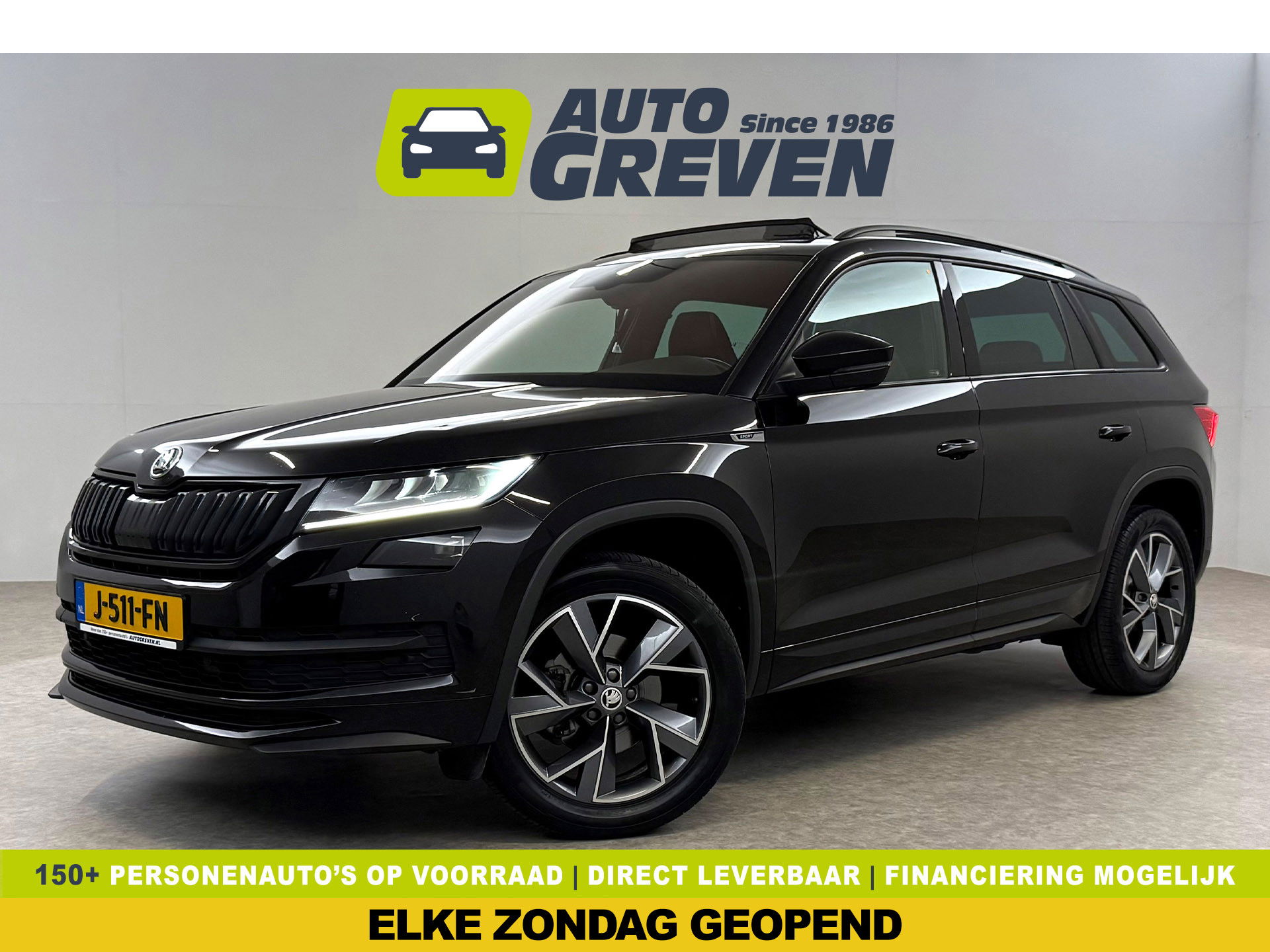 Škoda Kodiaq 1.5 TSI Sportline Business | Pano | Virtual | Sfeer | Memory | Camera | Carplay | Trekh. | Adap. Cruise | NAP