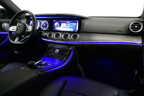 Mercedes-Benz E-Klasse 300 e AMG Line / E63s AMG Diffuser / Panamericana Grille / Panoramadak / Elektr. verstelbare voorstoelen + memory / Burmester Surround Sound / Ambienteverlichting / Apple Carplay - Android Auto / Maxton Design Frontlip / Rondomzichtcamera / Stoelverwarmin