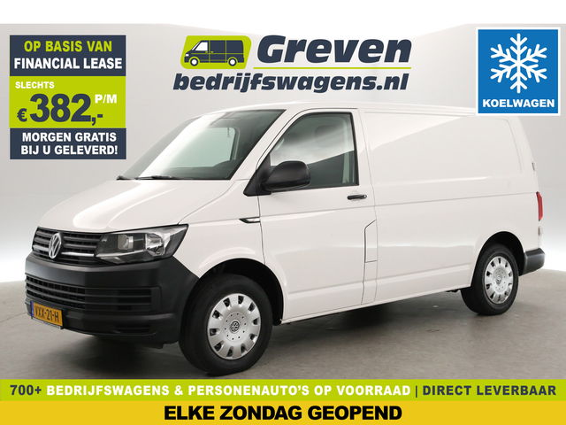 Volkswagen Transporter - 2.0 TDI 150PK L1H1 | Euro6 | Koelwagen 4° | Nachtkoeling | Airco | Cruise | 3-Zits | Trekh. | Parkeersens.