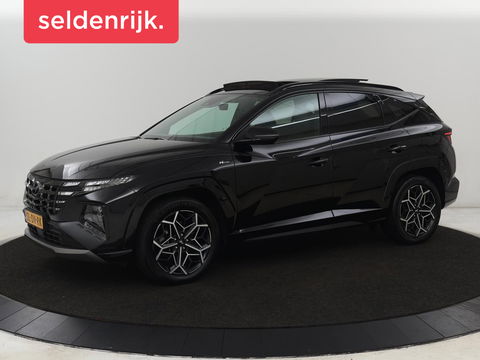 Hyundai Tucson 1.6 T-GDI PHEV N Line Sky 4WD | Panoramadak | Leder/Alcantara | Stoelverwarming | Camera | Carplay | Stuurverwarming | Keyless | Full LED | Navigatie | 19'' lichtmetalen velgen | Plug In