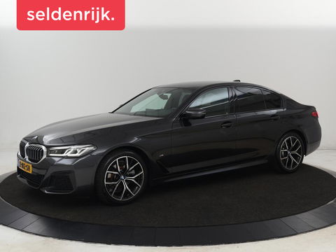 BMW 5 Serie 520i M Sport | Leder | Stoelverwarming | Carplay | 19'' | Sportstoelen | Live Cockpit | Navigatie | Parkeerhulp | Adaptief LED | Memory | Keyless start