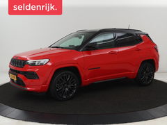 Jeep Compass 4xe 240 Plug-in Hybrid Electric S | Panoramadak | Trekhaak | 360 Camera | Leder | Stoelverwarming | Alpine Sound | Carplay | Stuurverwarming | Adaptive cruise | Navigatie | PHEV