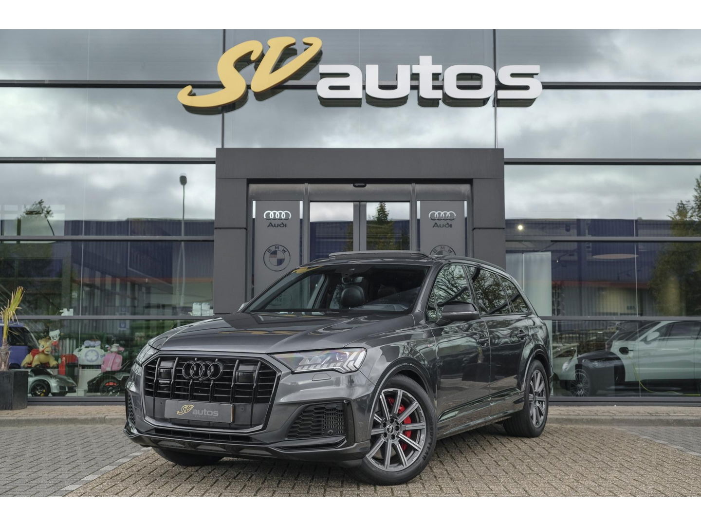 Audi Q7 60 TFSIe 455pk Competition Hybrid Panoramadak *BTW* Head-up Trekhaak elektrisch Leder Adaptive cruise DAB Carplay