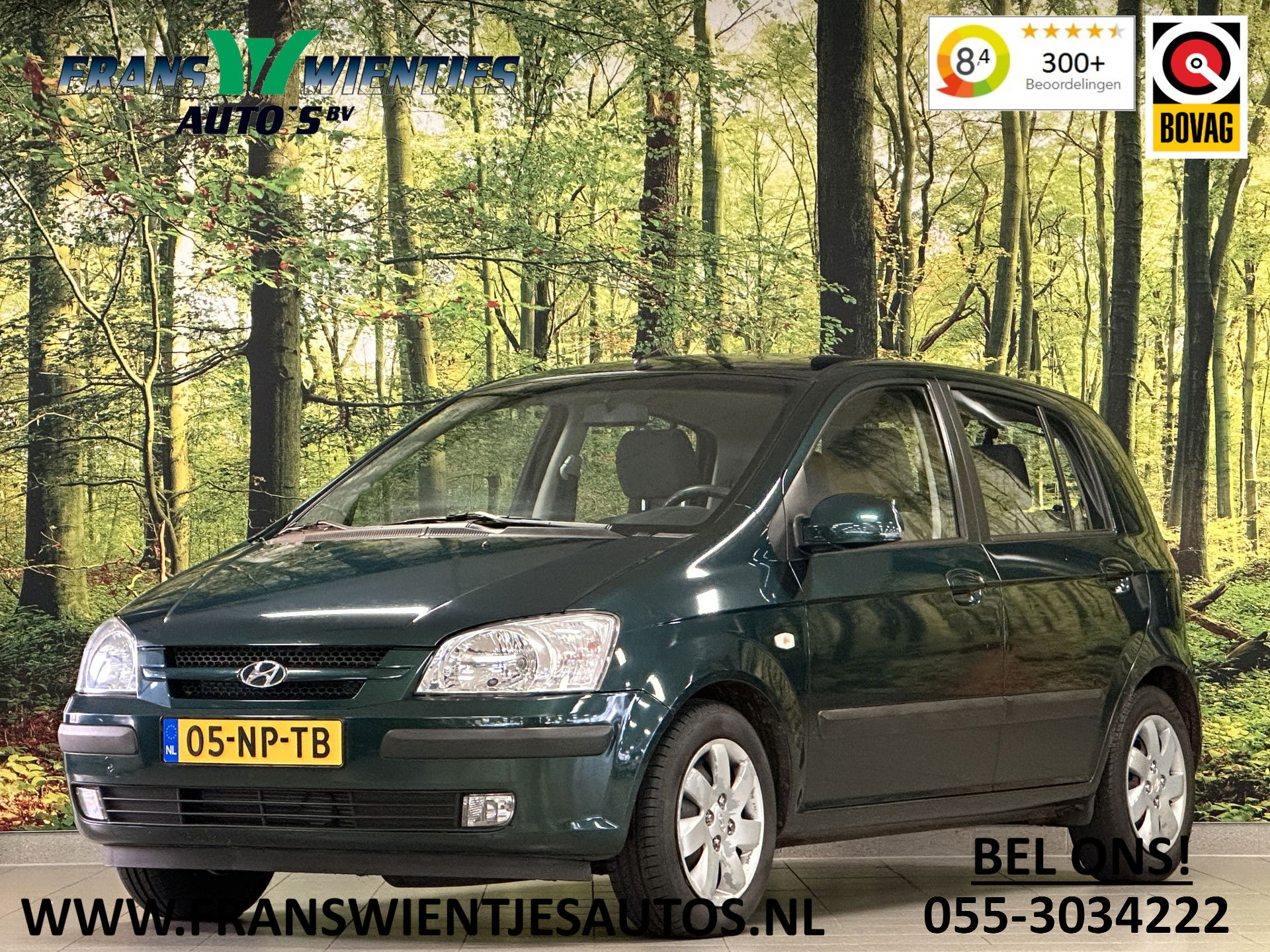 Hyundai Getz 1.6i-16V GLS | Automaat! | 5 Deurs | Origineel Nederlands | Leuke Beginnersauto! | Elektrische Ramen | Elektrische Spiegels | Stuurbekrachtiging | Trekhaak | Isofix |