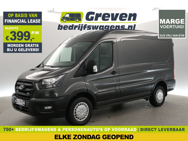 Ford Transit - 2.0 TDCI L2H2 | Euro6 | MARGE | Airco | 3-Zits | Trekhaak | Parkeersens.