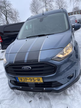 Ford Transit Connect 1.5 EcoBlue L2 Sport automaat / vaste prijs rijklaar € 14.950 ex btw / lease vanaf € 252 / dubbele schuifdeur / blauw metallic / camera / trekhaak / stoelverwarming / euro 6 !