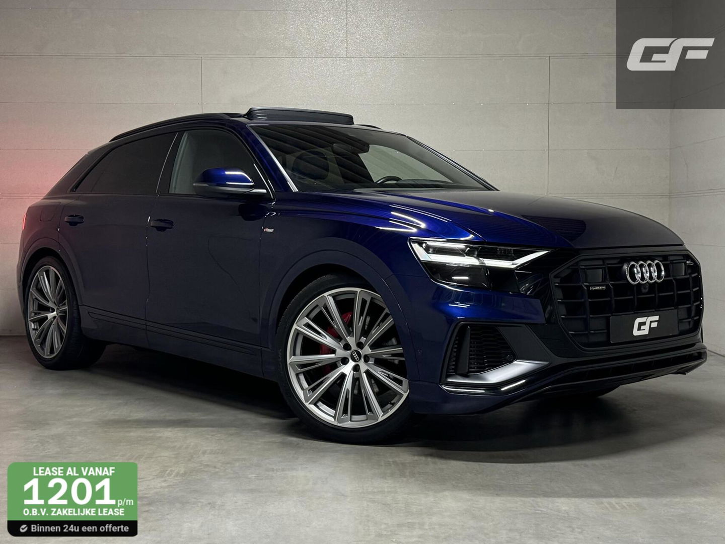 Audi Q8 55 TFSI Quattro S-Line Black Edition Pano B&O 360° Sfeer Luchtv. Trekh.