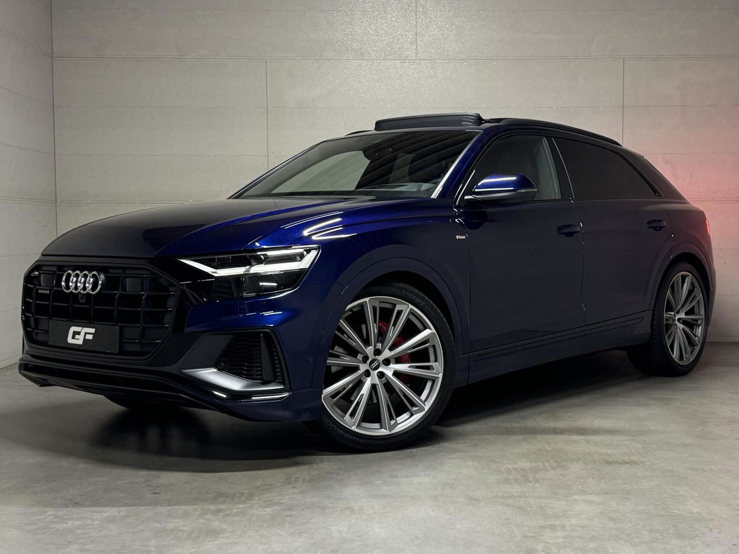 Audi Q8 55 TFSI Quattro S-Line Black Edition Pano B&O 360° Sfeer Luchtv. Trekh.