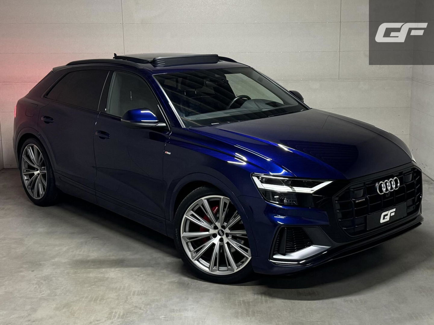 Audi Q8 55 TFSI Quattro S-Line Black Edition Pano B&O 360° Sfeer Luchtv. Trekh.