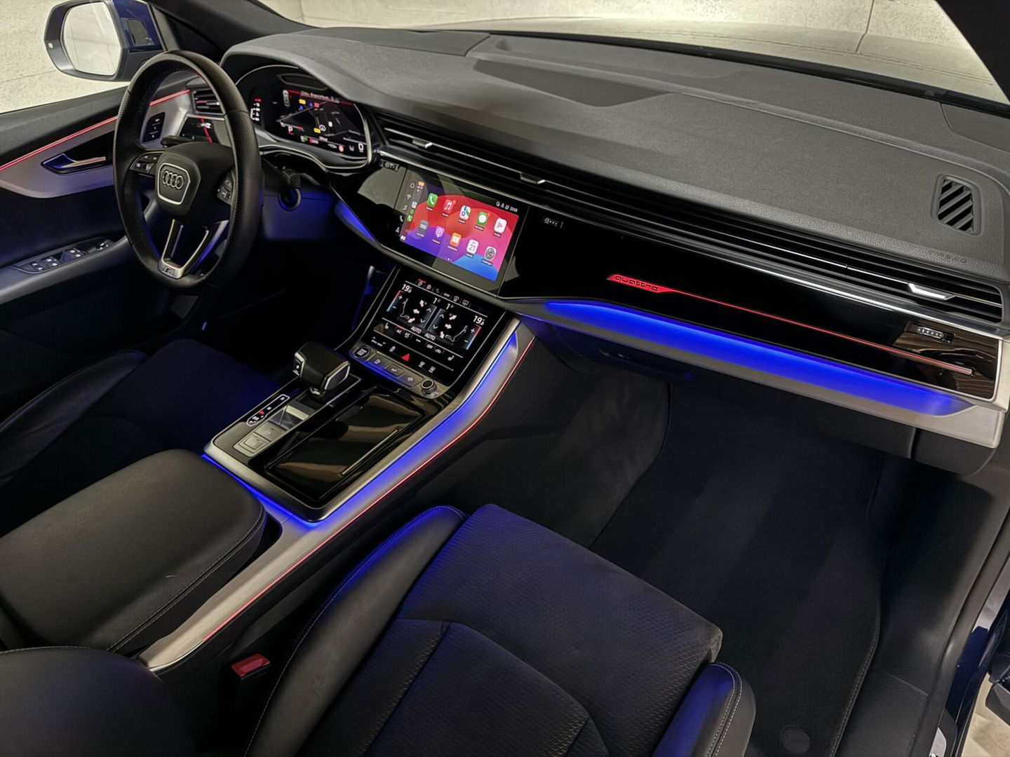 Audi Q8 55 TFSI Quattro S-Line Black Edition Pano B&O 360° Sfeer Luchtv. Trekh.