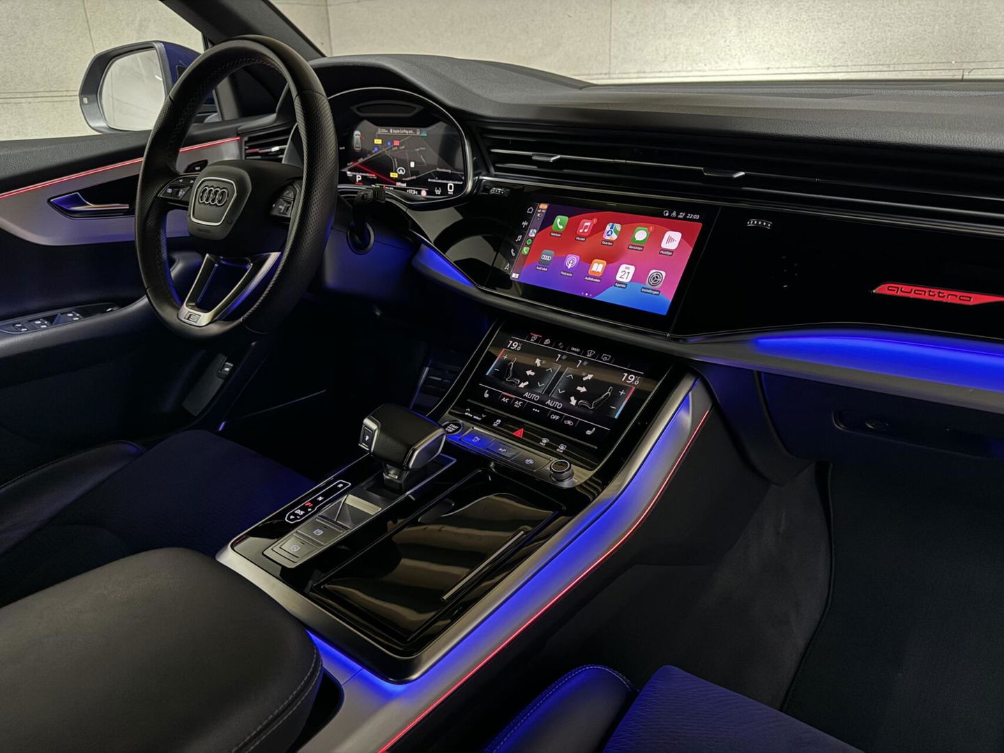 Audi Q8 55 TFSI Quattro S-Line Black Edition Pano B&O 360° Sfeer Luchtv. Trekh.