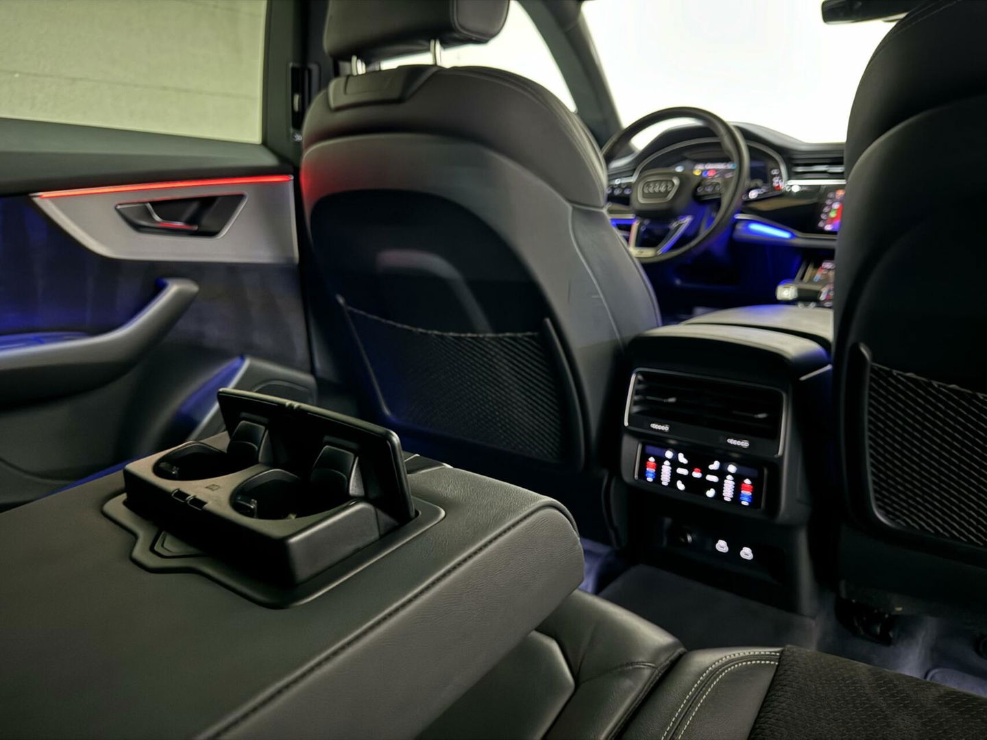 Audi Q8 55 TFSI Quattro S-Line Black Edition Pano B&O 360° Sfeer Luchtv. Trekh.