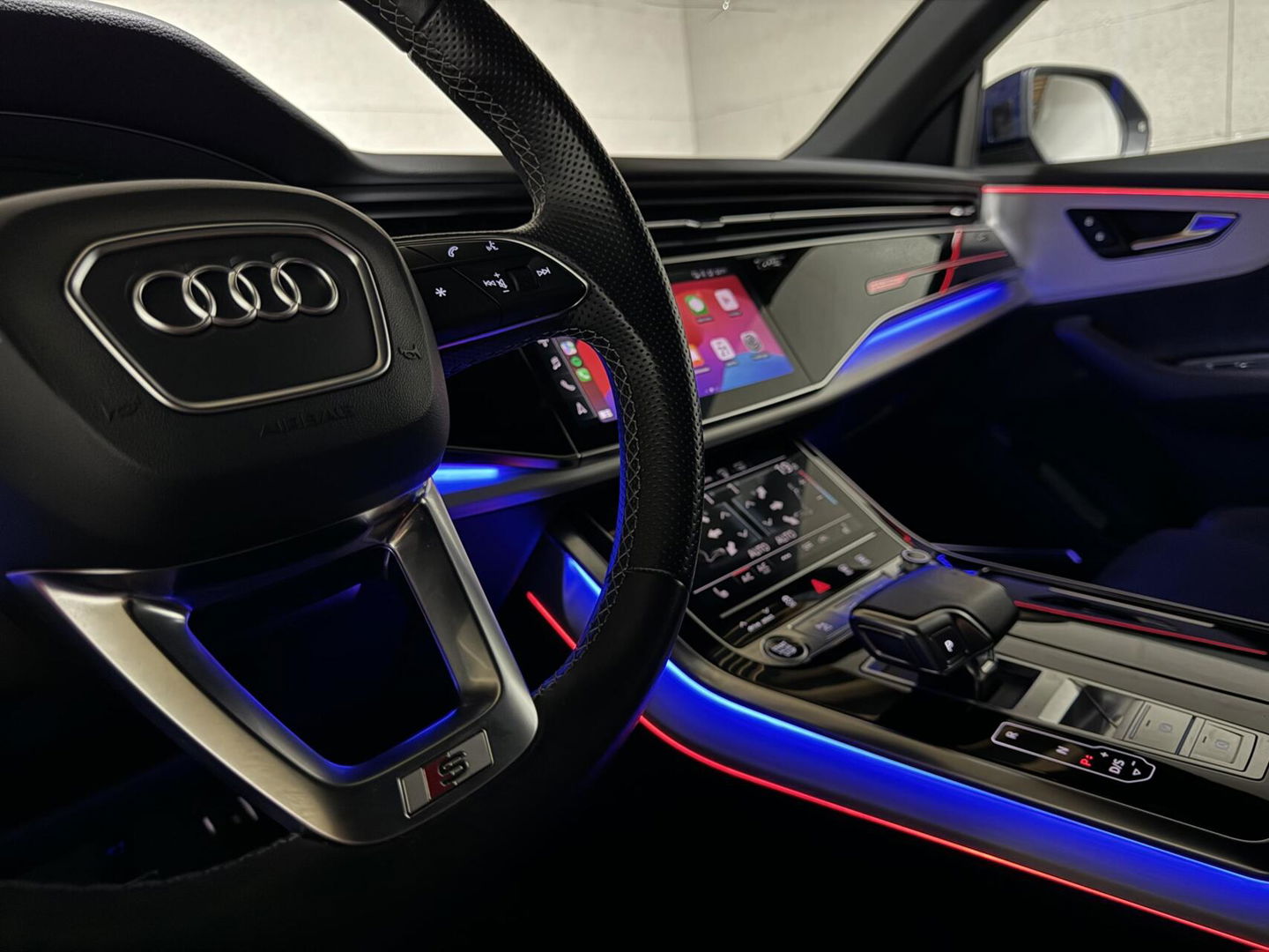 Audi Q8 55 TFSI Quattro S-Line Black Edition Pano B&O 360° Sfeer Luchtv. Trekh.