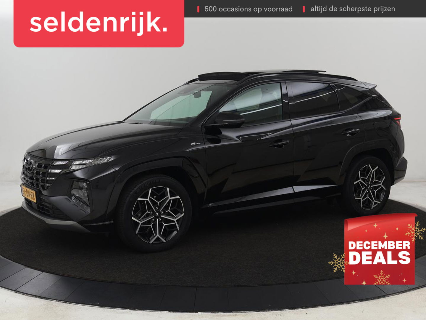 Hyundai Tucson 1.6 T-GDI PHEV N Line Sky 4WD | Panoramadak | Stoelverwarming | Leder/Alcantara | Camera | Adaptive cruise | Carplay | Full LED | Stuurverwarming | Keyless | Plug In