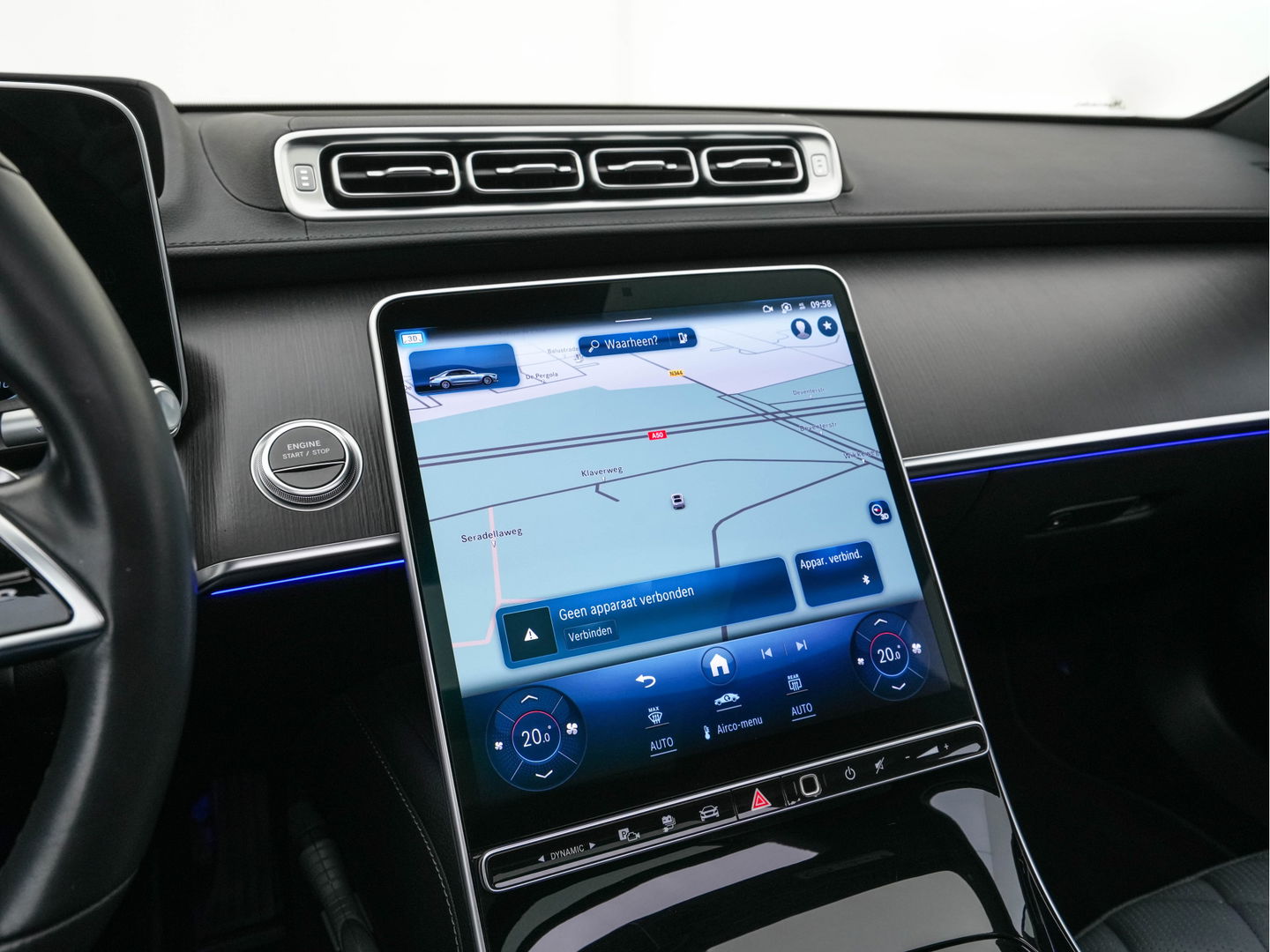 Mercedes-Benz S-Klasse 580 e 4MATIC Lang [ Plug-In ] (INCL-BTW) Aut. *PANO | NAVI-FULLMAP | DISTRONIC | BURMESTER-AUDIO | TOP-VIEW | KEYLESS | FULL-LED | DIGITAL-COCKPIT | AMBIENT-LIGHT | HEATED/VENTILATED-SEATS |...*