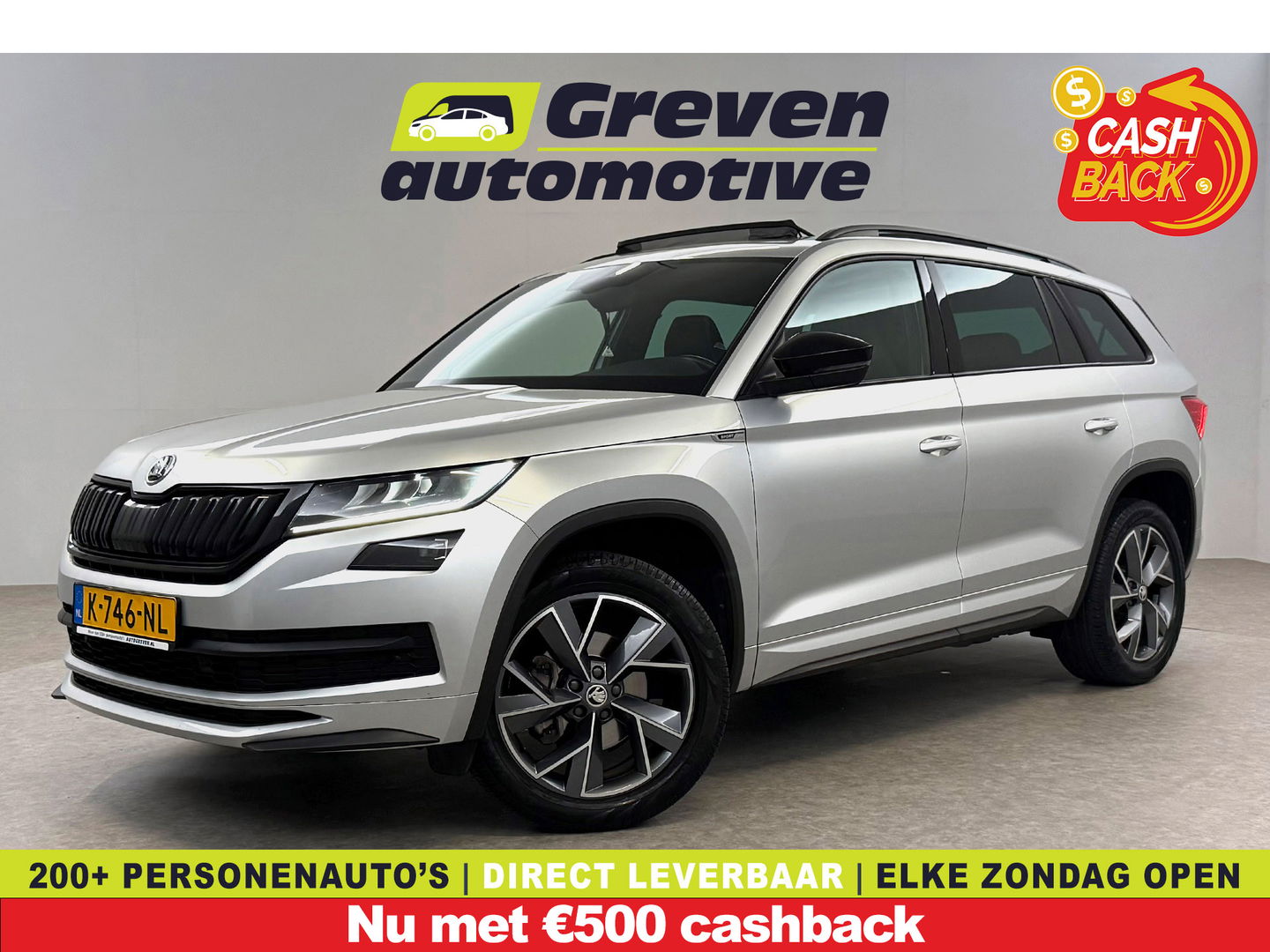 Škoda Kodiaq 1.5 TSI 150PK Sportline Business 7p | Pano | Sfeer | Virtual | Carplay | Trekh. | Camera | Stoel/stuurverw. | Adaptive Cruise | NAP