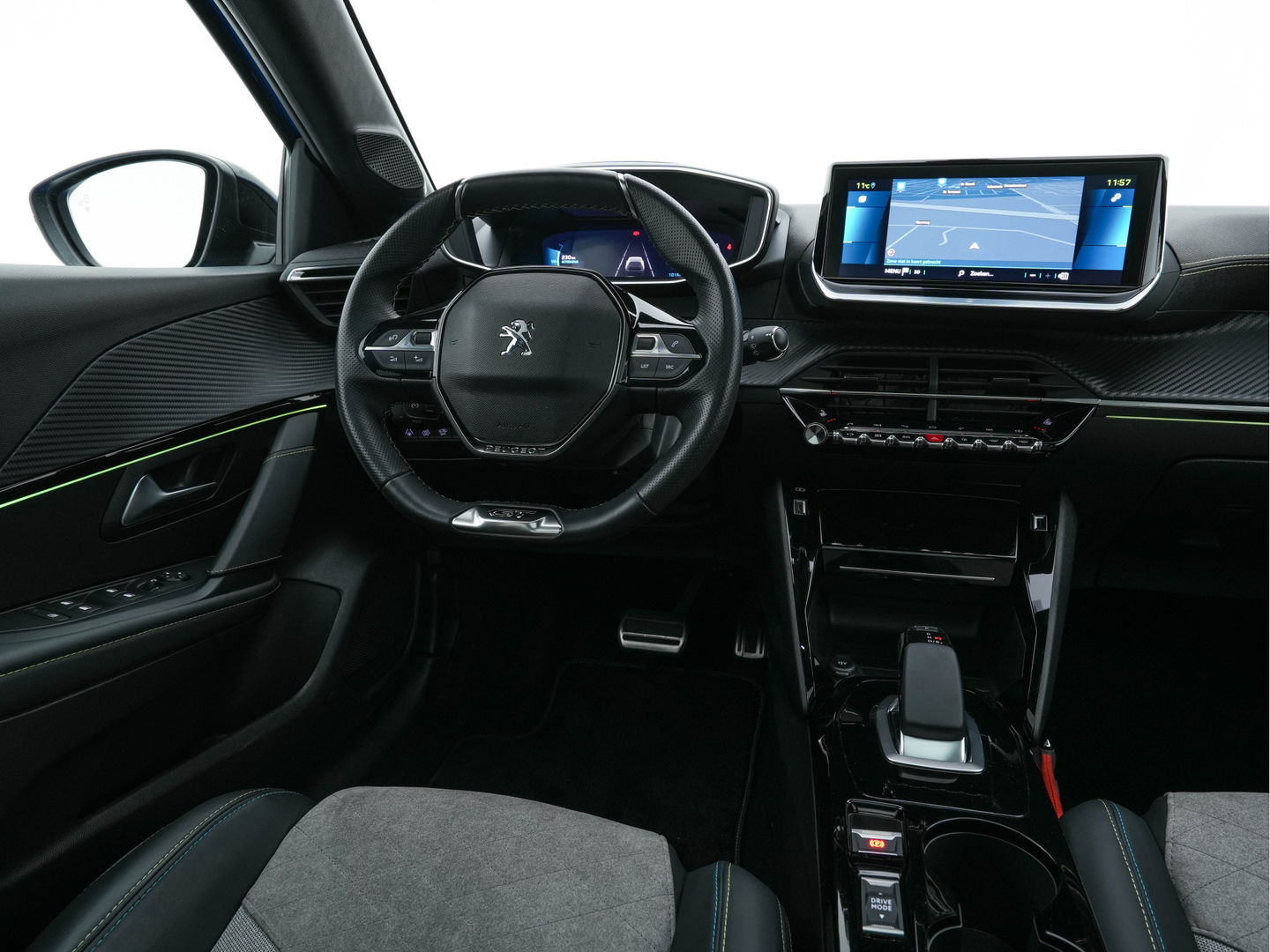 Peugeot e-208 EV GT 350 50 kWh [ 3-Fase ] (INCL.BTW) *PANO | FULL-LED | DIGI-COCKPIT | BLINDSPOT | CAMERA | LEATHER-ALCANTARA | AMBIENT-LIGHT | NAVI-FULLMAP | LANE-ASSIST | KEYLESS | DAB | CCS-FASTLOADER | HEATED-SPORTSEATS | 17''ALU