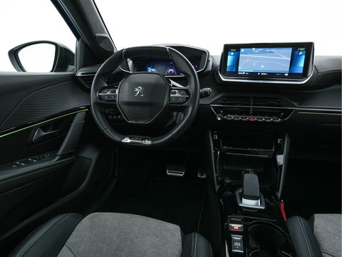 Peugeot e-208 EV GT 350 50 kWh [ 3-Fase ] (INCL.BTW) *PANO | FULL-LED | DIGI-COCKPIT | BLINDSPOT | CAMERA | LEATHER-ALCANTARA | AMBIENT-LIGHT | NAVI-FULLMAP | LANE-ASSIST | KEYLESS | DAB | CCS-FASTLOADER | HEATED-SPORTSEATS | 17''ALU