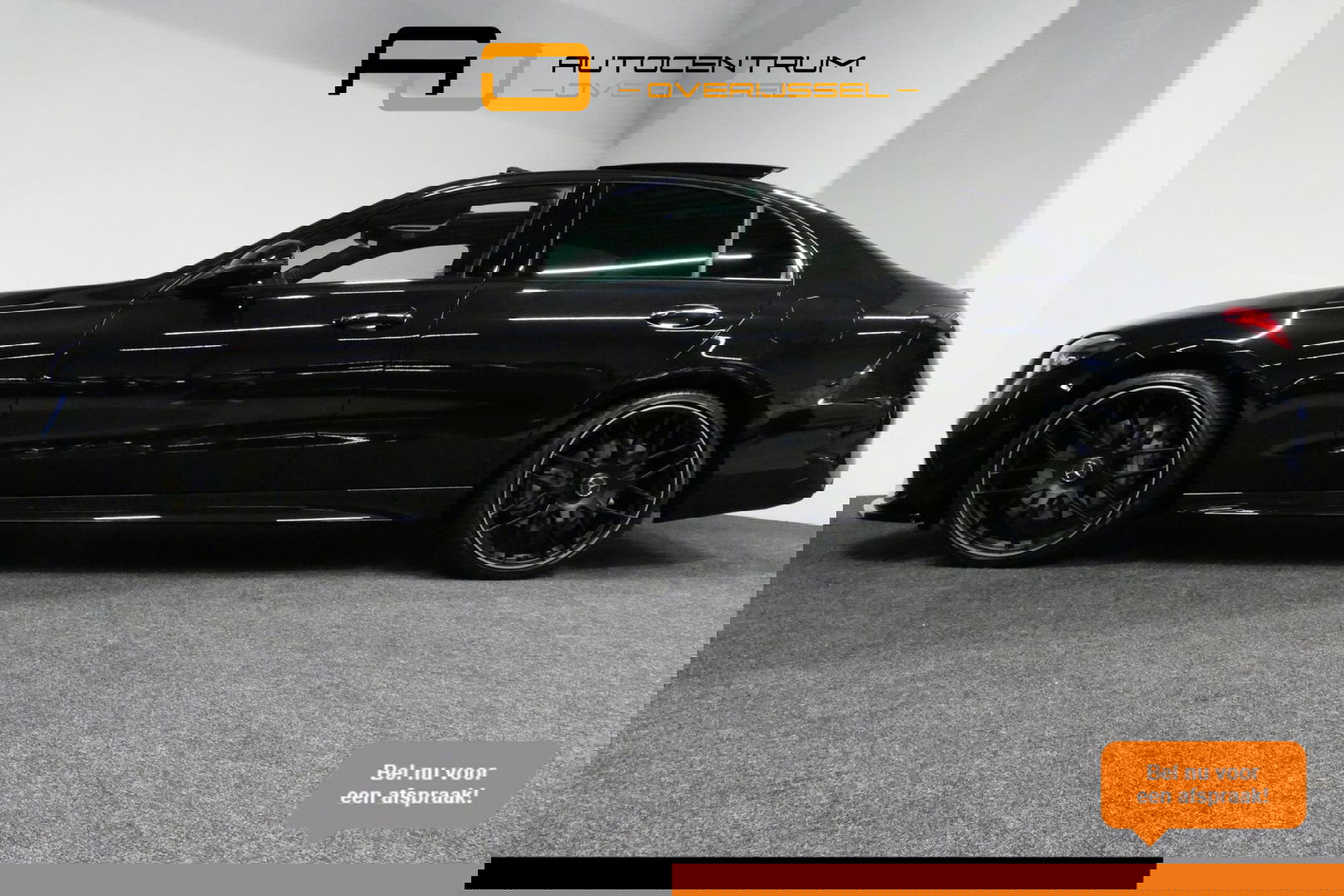 Mercedes-Benz C-Klasse 300 e AMG Line / C63s AMG Diffuser / Panamericana Grill / Panoramadak / Elektr. verstelbare voorstoelen + memory / Head-up Display / Ambienteverlichting Premium / Stoelverwarming / Apple Carplay - Android Auto / Rondomzichtcamera / 20'' LMV / LED High Per