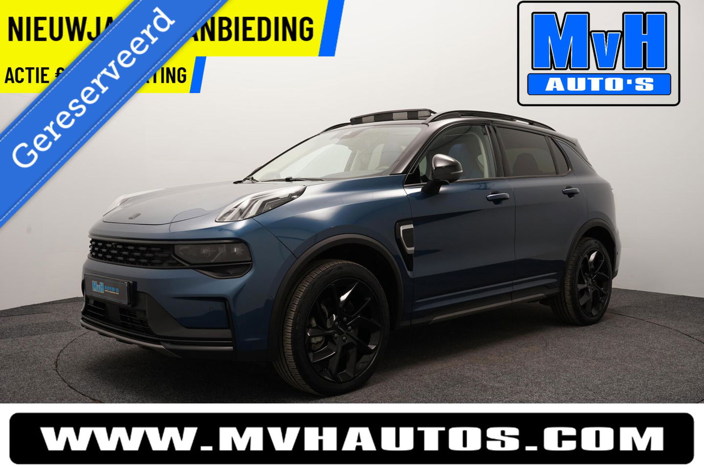 Lynk & Co 01 1.5 Hybride|FULL BLACK XL|ZWARTE.HEMEL|NAP|PANO