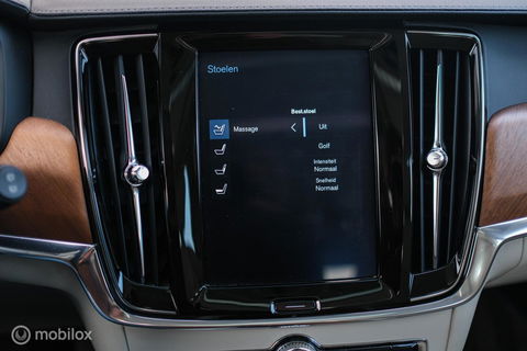 Volvo V90 2.0 D4 Inscription | VOL opties | B&W audio | Massage | Stoelkoeling | Trekhaak | 360 cam | HUD | Mussel blue | NAP NL auto |