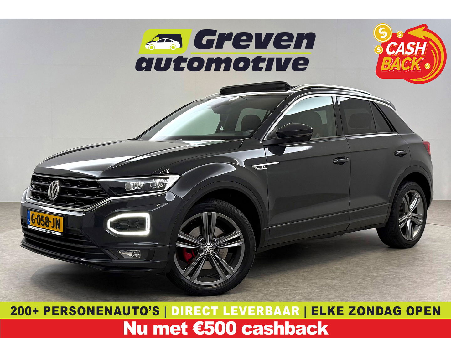 Volkswagen T-Roc 1.5 TSI 150PK R-Line | Pano | Sfeer | Virtual | Carplay | LED | Adap. Cruise | Parkeersens. | NAP
