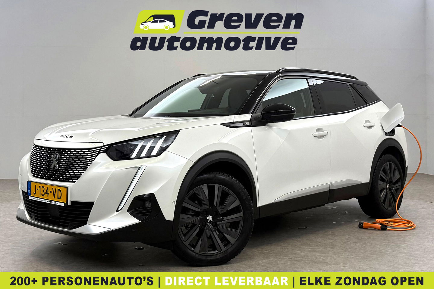 Peugeot e-2008 EV GT 50 kWh | SOH 90% | Snelladen | Sfeer | 360° | Virtual | Camera | Stoelverw. | Adap. Cruise | Keyless | Carplay | NAP