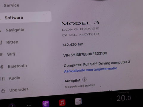 Tesla Model 3 Long Range AWD 75kWh | Panoramadak | Autopilot | Leder | Stoelverwarming | Full LED | Navigatie | Keyless | 18'' | Camera