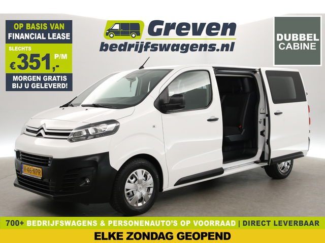 Citroën Jumpy - 2.0 BlueHDI 145PK L3H1 | Euro6 | DC | 6-Zits | Airco | Cruise | Carplay | 2xSchuifdeur