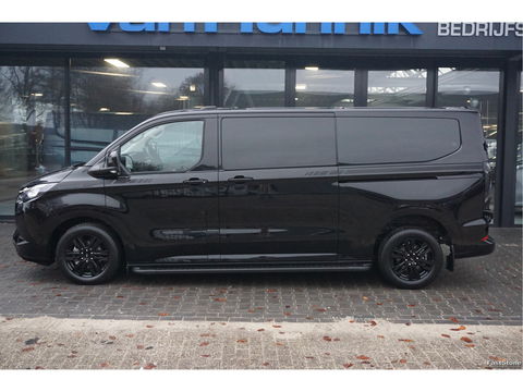 Ford Transit Custom 320L 2.5 PHEV Hybride 233PK DC Black Platinum PRIJS INCL. BPM !! Navi, 360° Cam, 17" LM, LED, Leder Interieur!! NR. HYB005