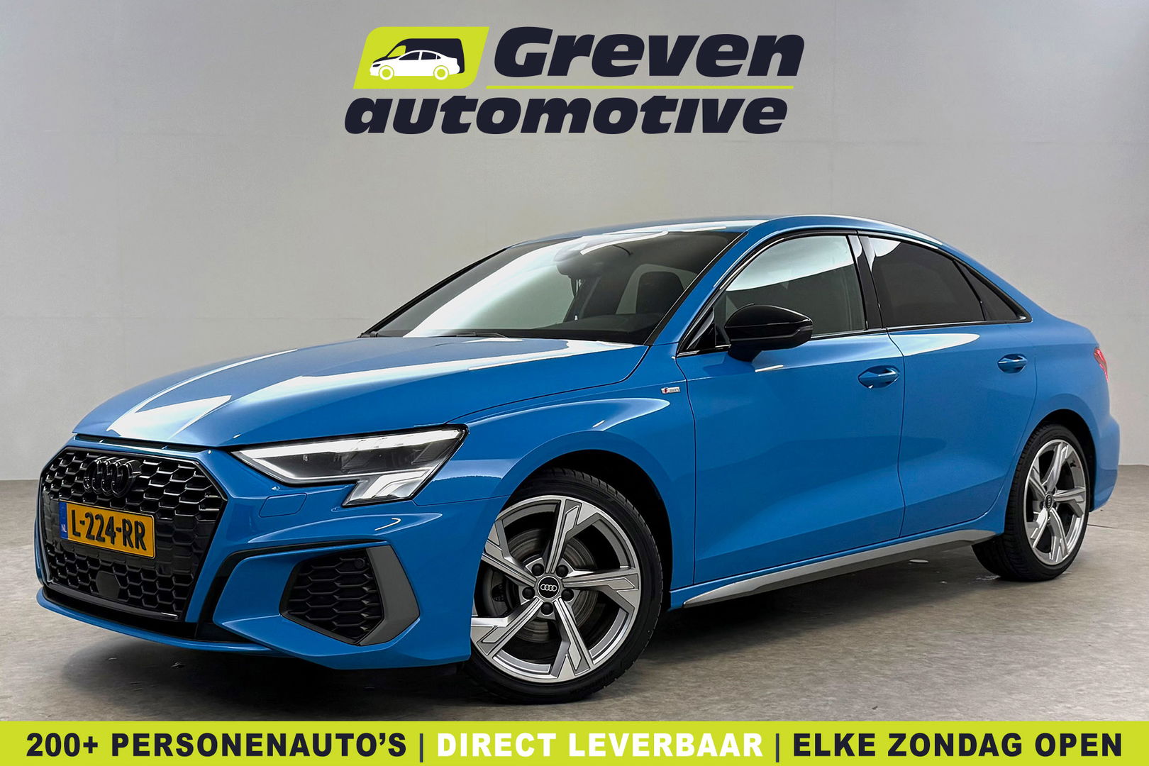 Audi A3 30 TFSI S-line Turbo Blue | Virtual | Carplay | Trekh. | Cruise | Navi | Parkeersens. | NAP