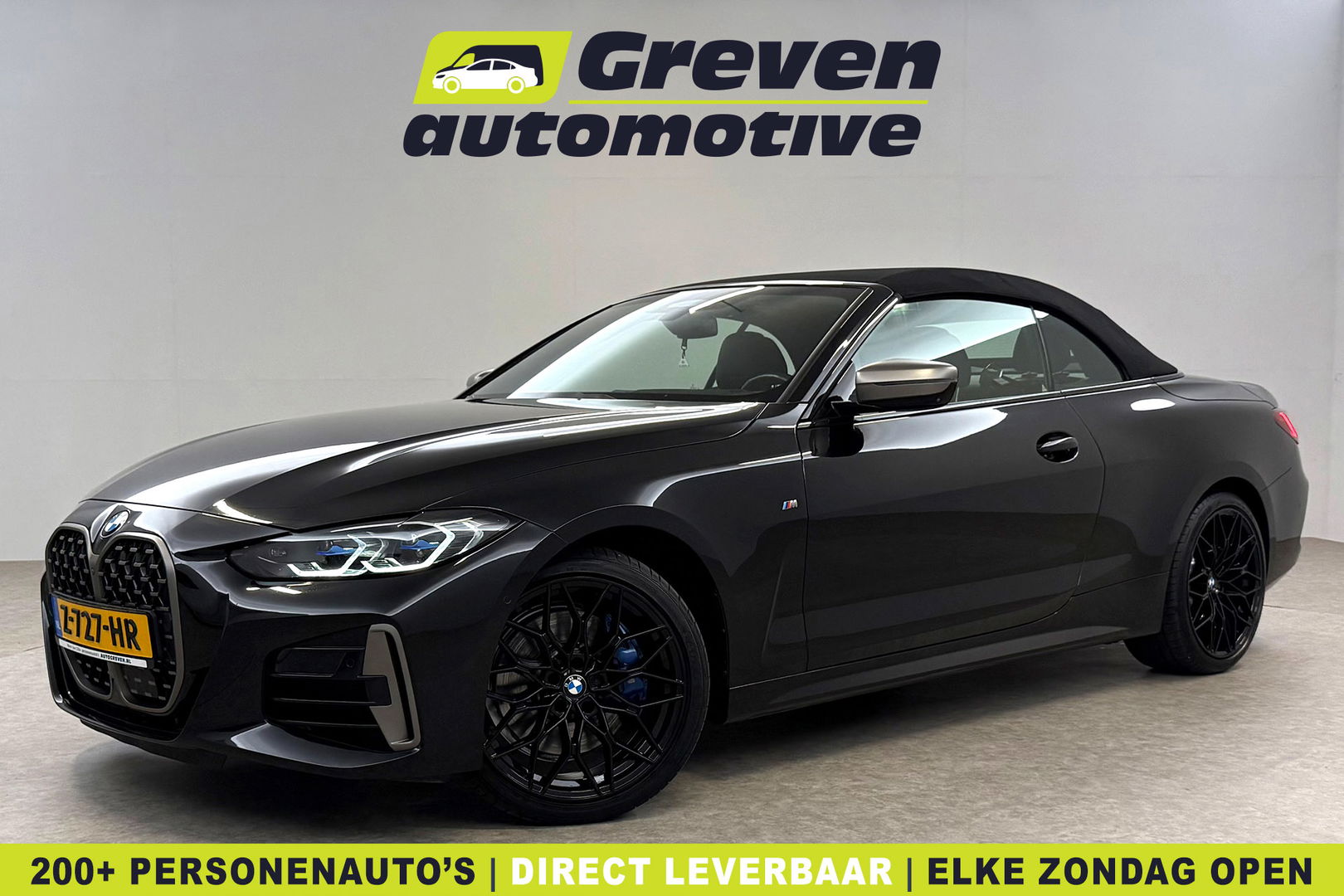 BMW 4 Serie M440i xDrive 374PK M-pakket High Executive | Cabrio | BMW Laser | Memory | Curved Display | H/K | HuD | Sfeer | 360°