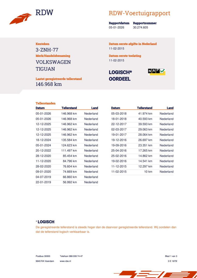 Volkswagen Tiguan 1.4 TSI Sport&Style, 100% Dealer onderhouden! 1e Eigenaar!