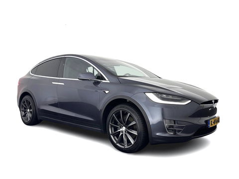 Tesla Model X Long Range [ 3-Fase ] {SOH-91%} (INCL-BTW) Aut. *PANO-WINDOW | AUTO-PILOT | LEATHER | TOP-VIEW | NAVI-FULLMAP | FULL-LED | AIR-SUSPENSION | DIGI-COCKPIT | KEYLESS | CAMERA | DAB+ | HEATED-COMFORTSEATS | TOWBAR | 20''ALU*