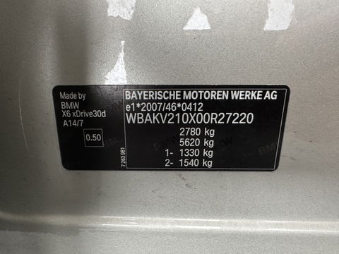 BMW X6 xDrive30d Aut. *LEATHER | XENON | MEMORY-PACK | BLIND-SPOT | CAMERA | HIFI-SOUND | NAVI-FULLMAP | HEATED-COMFORTSEATS | ECC | PDC | CRUISE | 19''ALU*