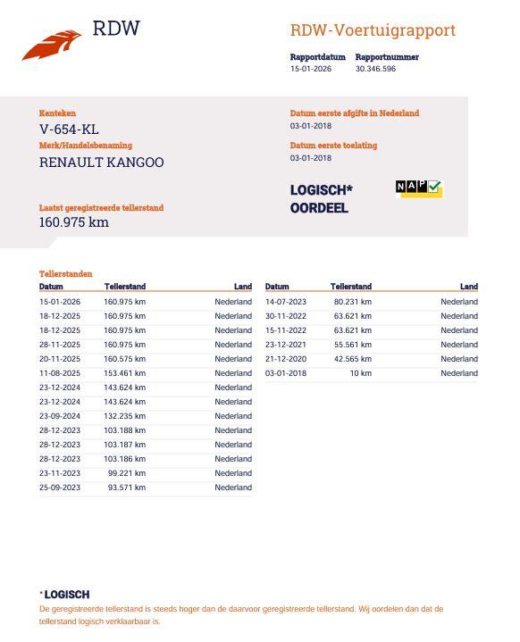 Renault Kangoo 1.5 dCi 90 Energy Luxe Maxi L2H1 / CRUISE CONTROLE / NAVI / AIRCO / EURO 6