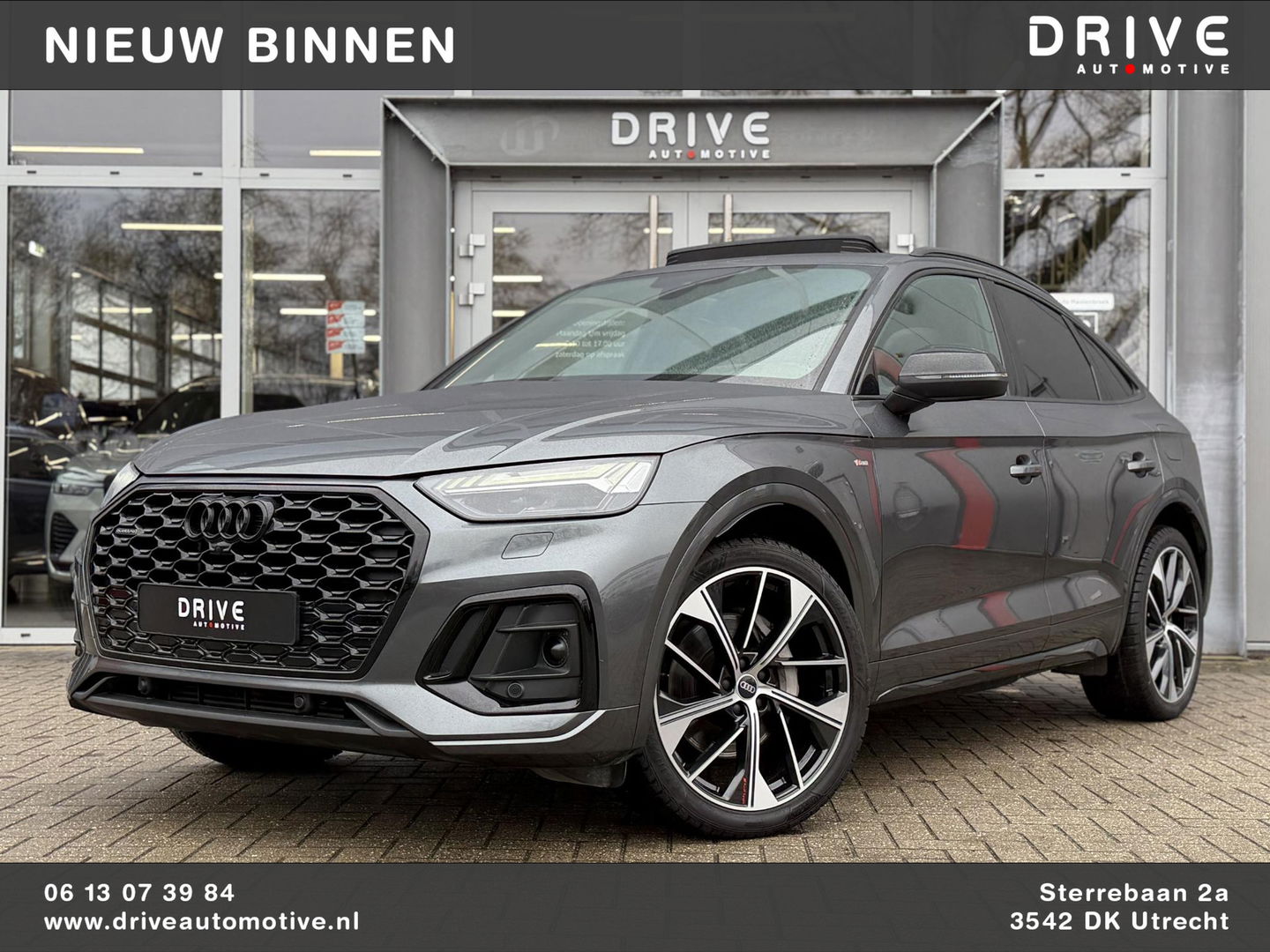 Audi Q5 Sportback 50 TFSI e S edition Competition |Black Optic|Pano|B&O|Luchtvering|Leer|Massage|21"