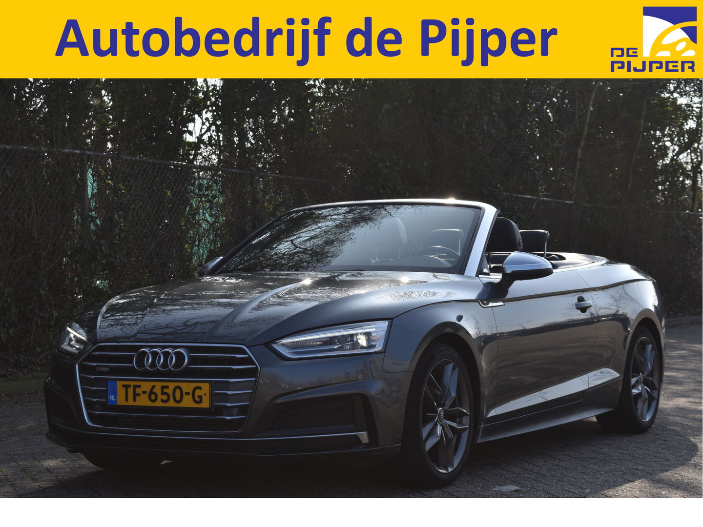 Audi A5 Cabriolet 2.0 TFSI MHEV Design Pro Line Plus 3x S-Line Elekt.haak | Stoel- & nekverwarming | Keyless | Carplay | Virtual Cockpit | Full LED | Historie