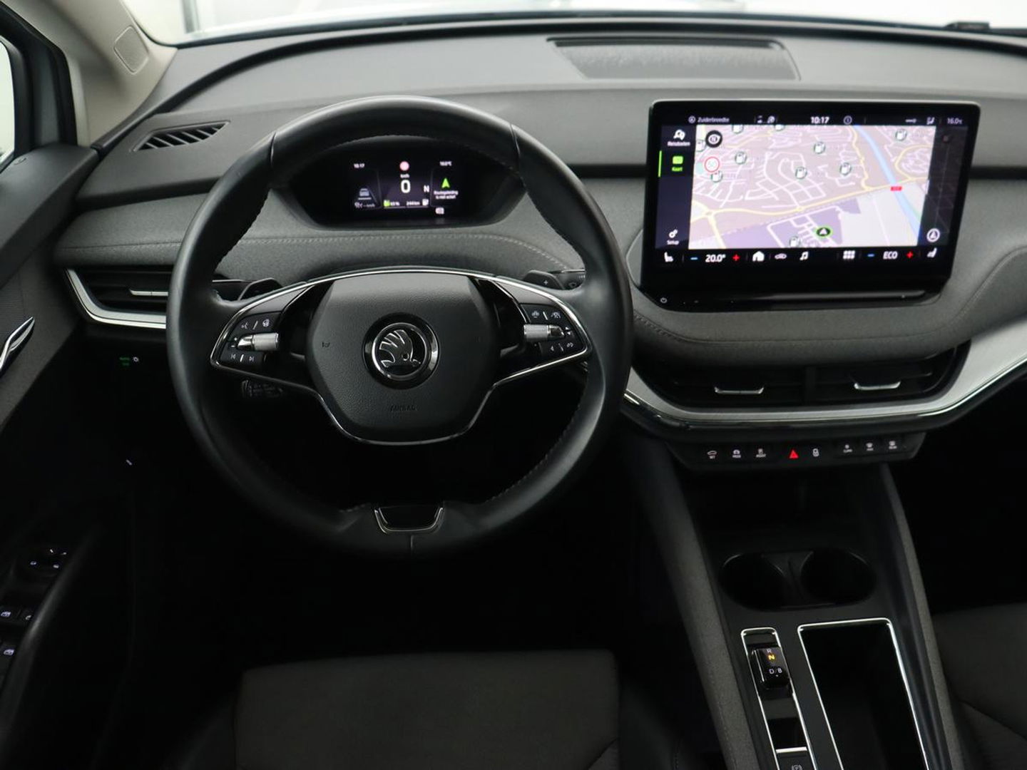 Škoda Enyaq iV 80 | Stoelverwarming | Trekhaak | Adaptive cruise | Camera | Sfeerverlichting | Keyless | Side Assist | Half leder | Stuurverwarming | Navigatie | Climate control