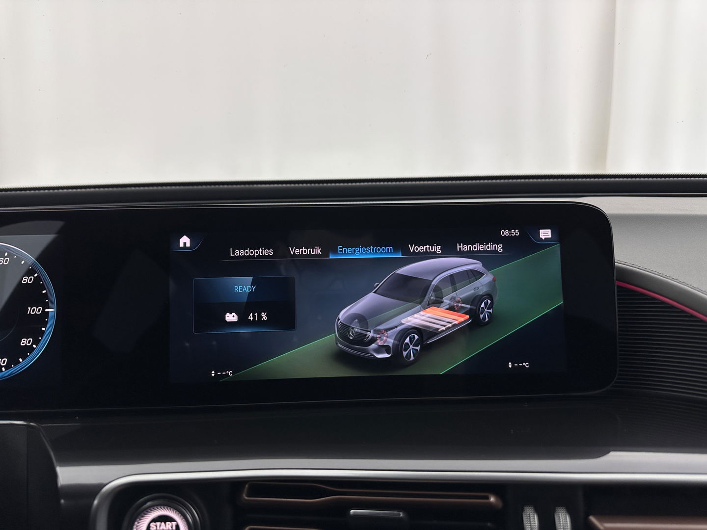 Mercedes-Benz EQC 400 4MATIC Business Solution Luxury 80 kWh {SOH-89%} (INCL.BTW) Aut.*LEATHER | FULL-LED | DISTRONIC | BLINDSPOT | HEATED-COMFORTSEATS | DIGI-WIDESCREEN | DAB+ | KEYLESS | AMBIENTLIGHT | NAVI-FULLMAP | ECC | PRIVACY-GLASS | PDC | 20''ALU*