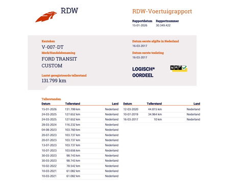 Ford Transit Custom 2.0 TDCI 105pk Euro 6 - Imperiaal - Trekhaak - Cruise