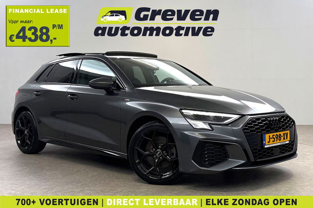 Audi A3 - 30 TFSI S-line Black optic | Pano | Virtual | Carplay | Cruise | Navi | Parkeersens.