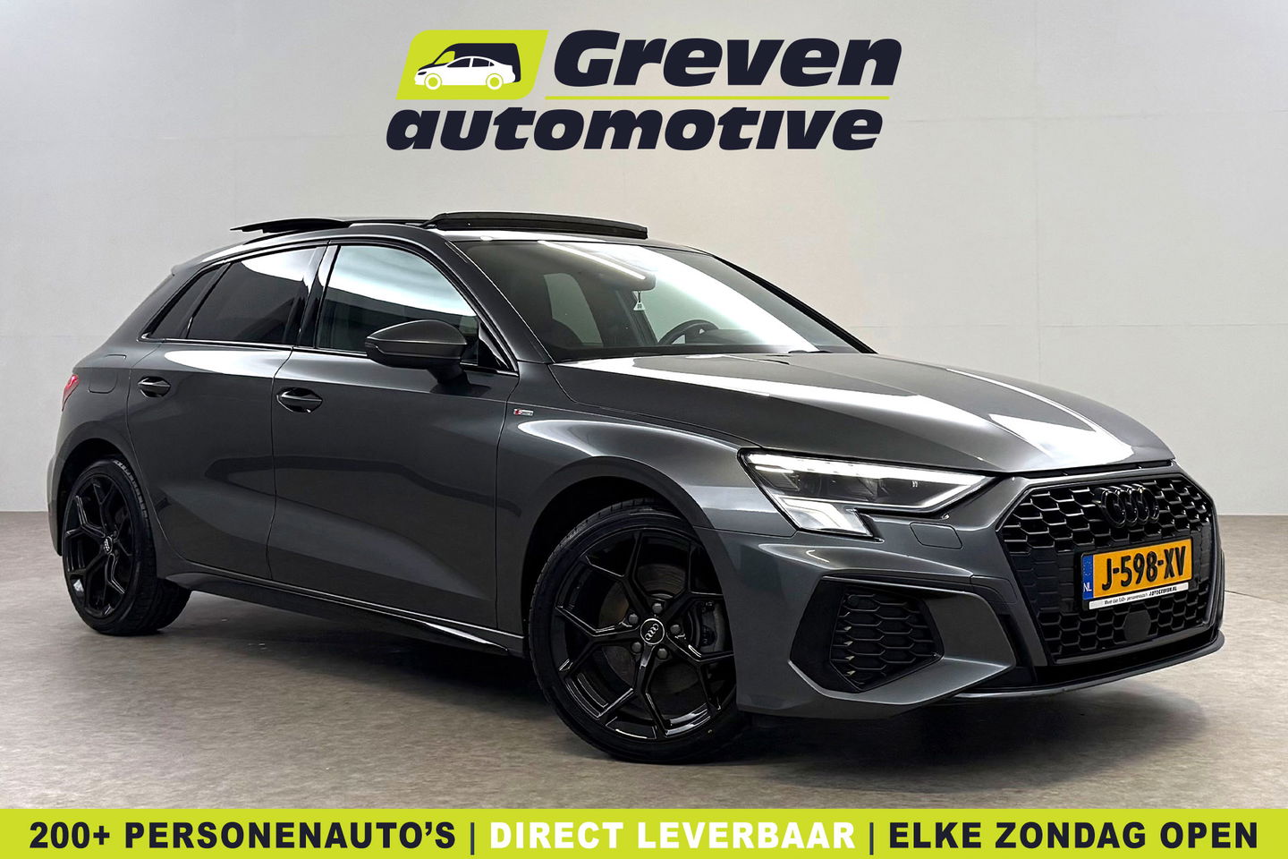 Audi A3 30 TFSI S-line Black optic | Pano | Virtual | Carplay | Cruise | Navi | Parkeersens.