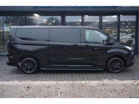 Ford Transit Custom 320L 2.5 PHEV Hybride 233PK DC Black Platinum PRIJS INCL. BPM !! Navi, 360° Cam, 17" LM, LED, Leder Interieur!! NR. HYB005