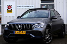 Mercedes-Benz GLC - 43 AMG 390PK 4MATIC 9-G Aut.*Designo Selenitgrau Mango!*Incl. BTW*Nieuw Model*Perfect MB Onderh.*Night Pakket/Pano/Sfeerverl./Matrix LED/Elek. Trekhaak/Burmester/Apple Carplay-Android/HUD/MBUX/DAB/Camera/21 inch LM*