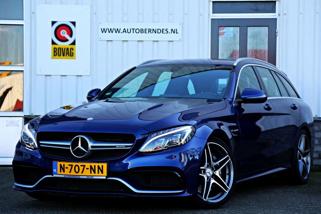Mercedes-Benz C-Klasse - Estate 63 AMG 4.0 V8 476PK Aut.*Perfect Mercedes Onderh.*BTW Auto*Performance Seats/Carbon/Navi/Multibeam LED/Bi-Xenon/Stoelverw./Elek. Stoelen/Parkeersens.V+A/19 inch AMG*