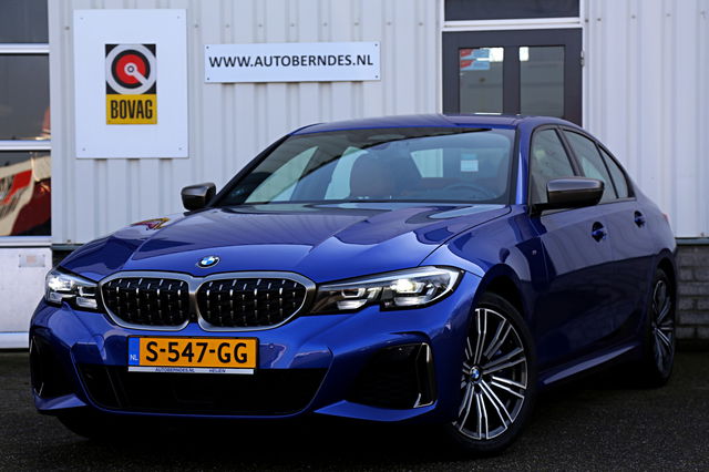 BMW 3 Serie - M340i xDrive 374PK M-Sport Aut.*Perfect BMW Onderh.*BTW-Auto*Co-Pilot Pack/Live Cockpit Prof/Apple Carplay-Android/Head-Up Display/360/Navi/Leder Sport/LED/Dodehoek/Rijstrook/ACC/DAB*