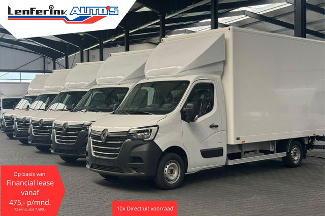 Renault Master - 2.3 DCi 165 pk Bakwagen met Laadklep en Zijdeur R Airco, Cruise Control, LxBxH 420x210x232 cm, Nieuw
