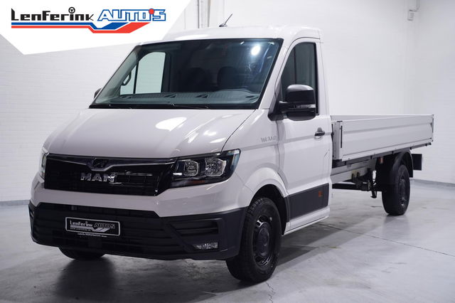 MAN TGE - 2.0 TDI 140 pk L4 Pick Up / Open Laadbak Airco, Apple Carplay, Cruise Control, Geveerde Stoel, LxBxH 430x203x40 cm, 3-Zits