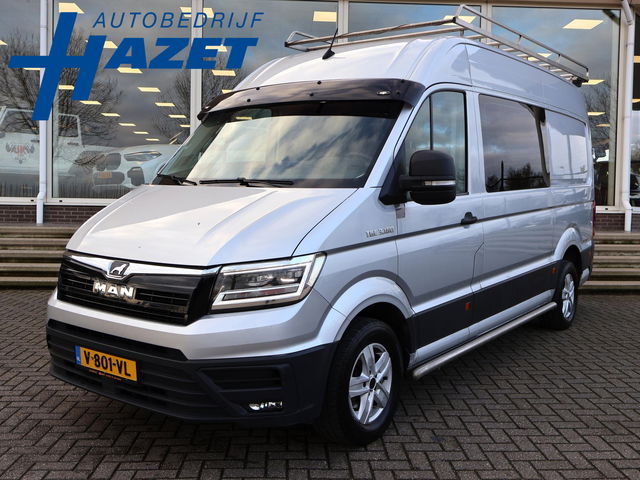 MAN TGE - 2.0 TDI 177 PK AUT. DUBBEL CABINE + 3500 KG TREKHAAK | LED | LEDER | ADAPTIVE CRUISE